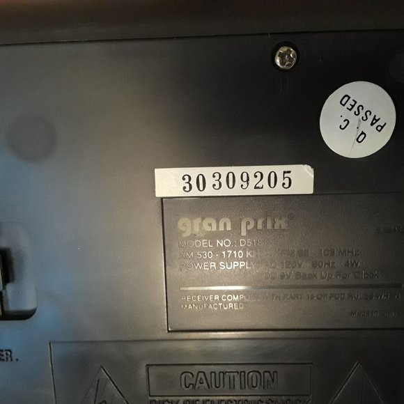 GPX AM/FM ALARM CLOCK RADIO- RED LED DISPLAY MODEL D518 - RADIO/BUZZER ALARMS - Picture 3 of 7